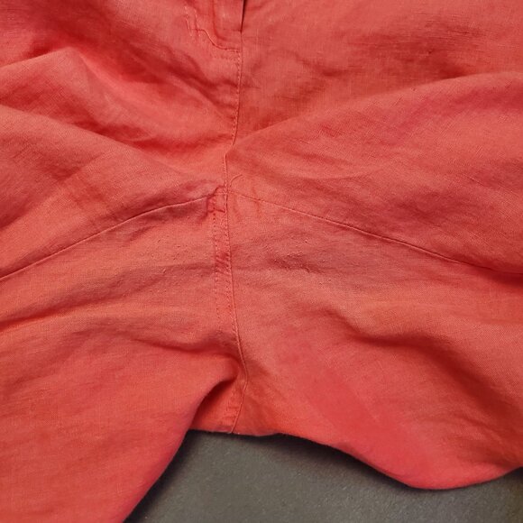 Jones New York Sport Dress Pants Size 6 Coral Pink Straight Leg Casual Mid Rise - Picture 5 of 13